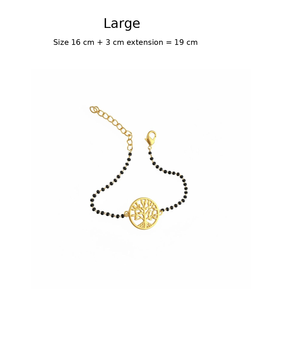 Women Tree of Life 22k Gold-plated Brass Bracelet with Black Onyx