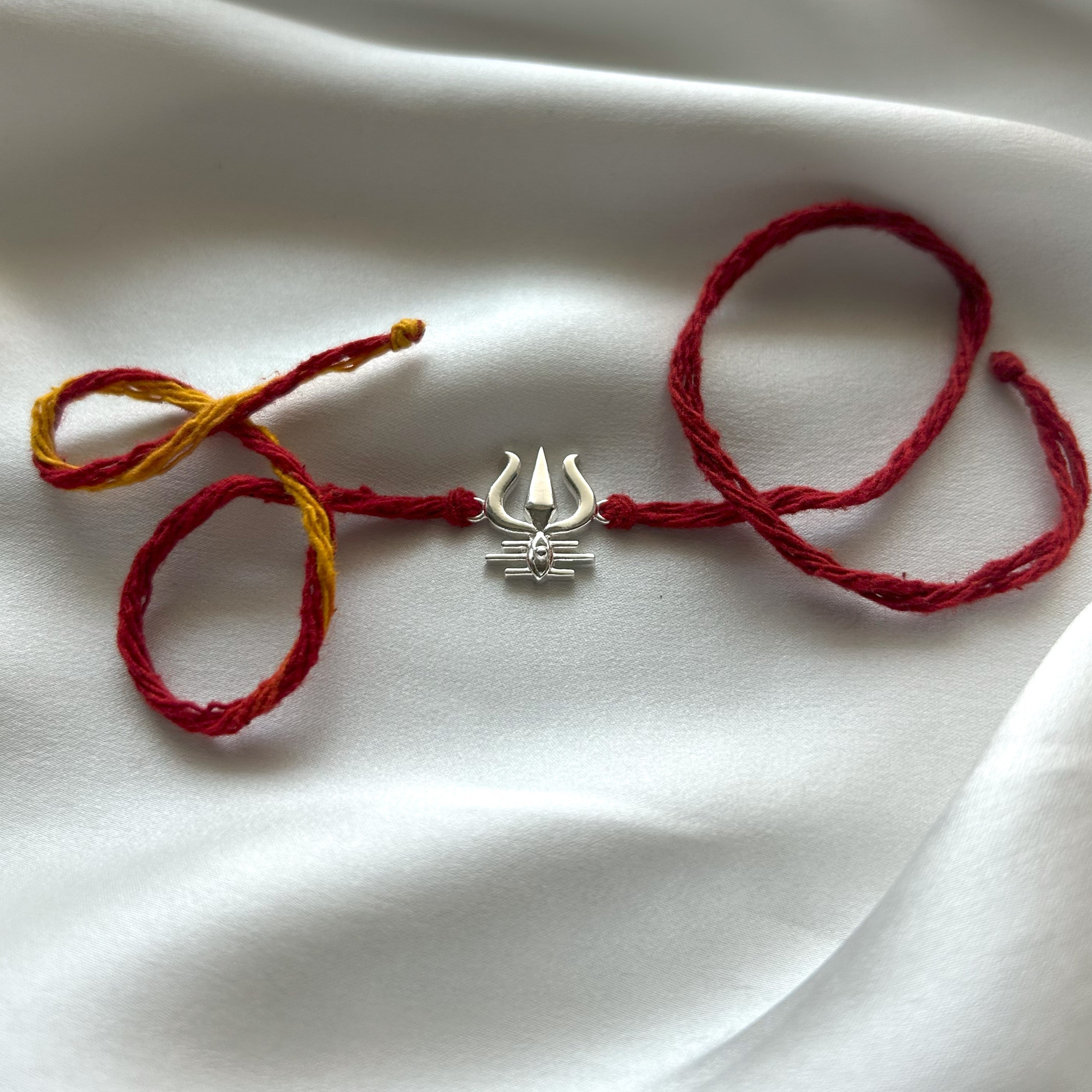 SILVER RAKHI - Mahadev's Trishul Gaze 92.5 Silver