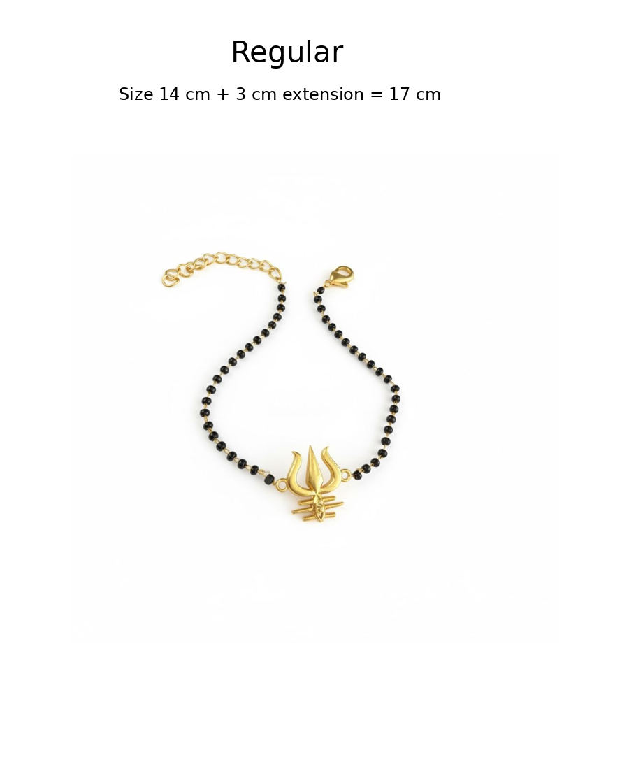 Women Mahadev's Trishul 22k Gold-plated Brass Bracelet with Black Onyx