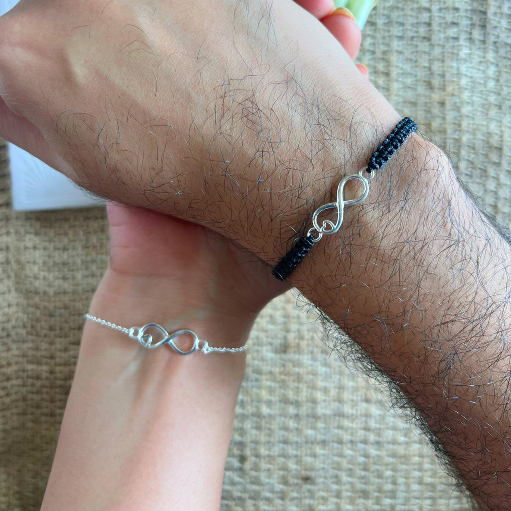 COUPLE Infinite Love Silver Bracelets