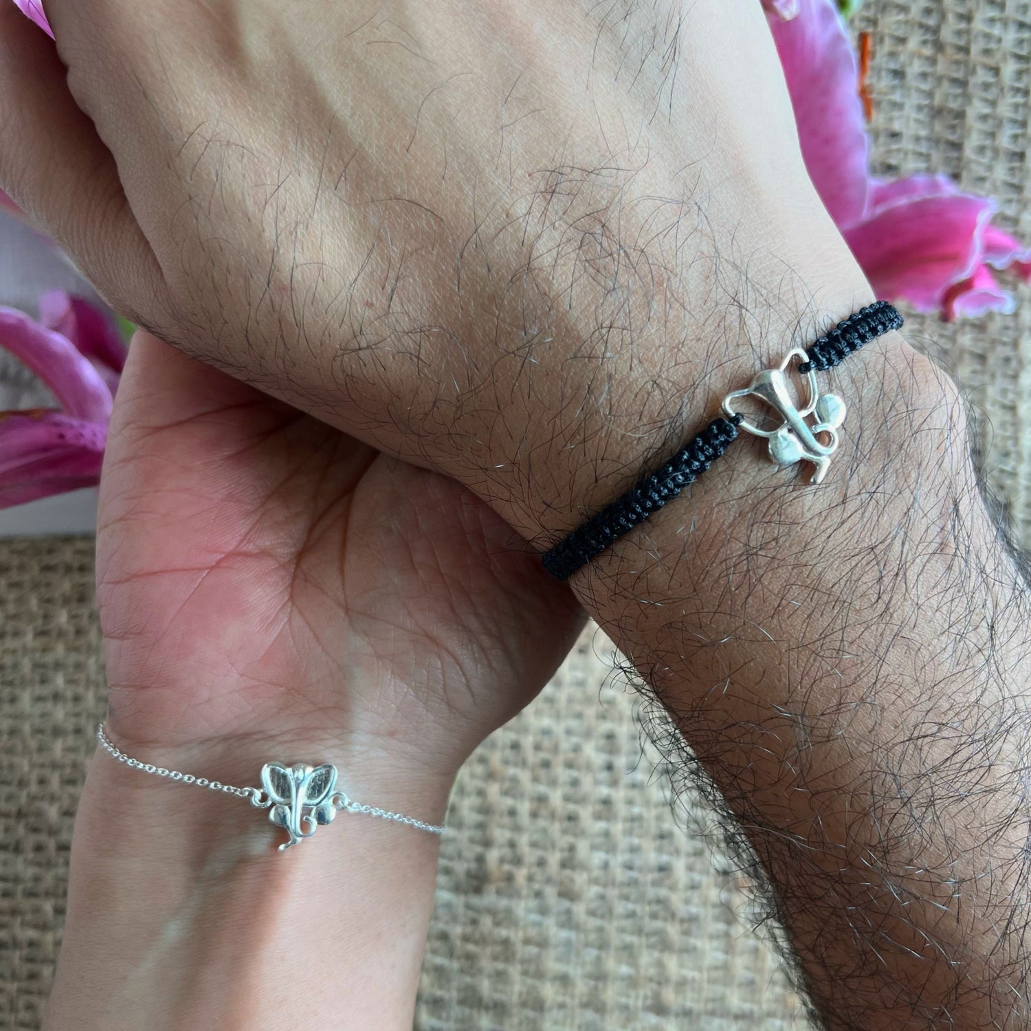 Couple - Ganesh Ji 92.5 Silver Bracelets