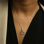 Virgo Chain 92.5 Silver Necklace PLUS Free Thread Bracelet