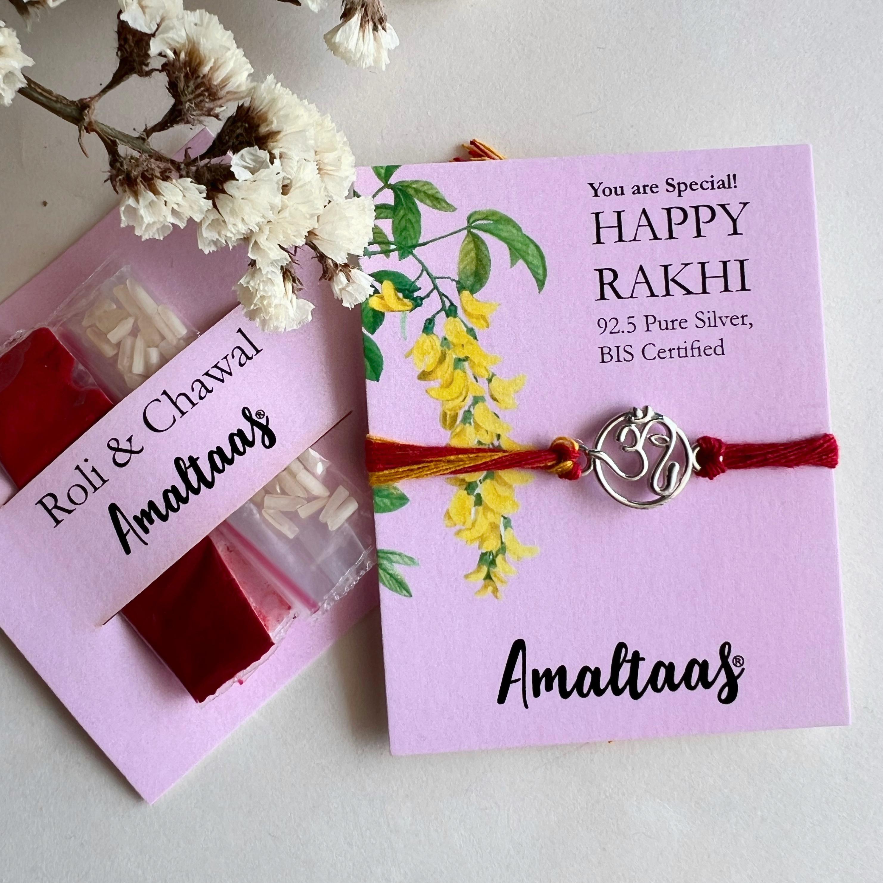 Rakhi - Mangal OM Ganesha 92.5 Silver