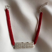 Signature Hanuman Chalisa - 92.5 Silver Bracelet with silver extension