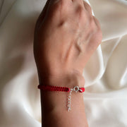 Signature Hanuman Chalisa - 92.5 Silver Bracelet with silver extension