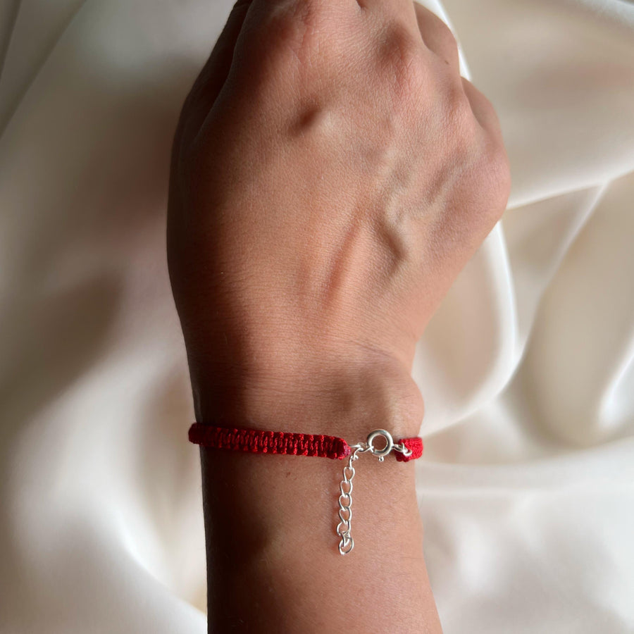 Signature Hanuman Chalisa - 92.5 Silver Bracelet with silver extension