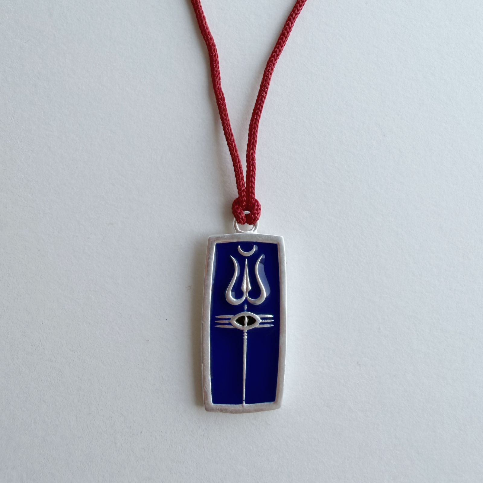 PRE - ORDER Neelkanth Trishul 92.5 Silver Pendant