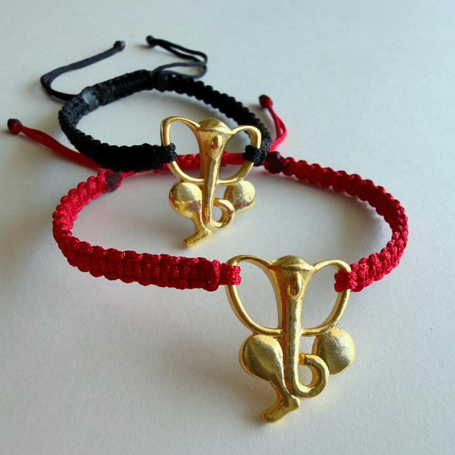 PRE- ORDER - Ganesh ji Bracelet - Blessed 22k Gold-plated
