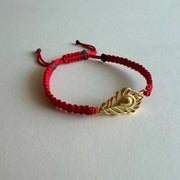 PRE - ORDER - Kanha Morpankh Bracelet - Blessed 22k Gold-plated