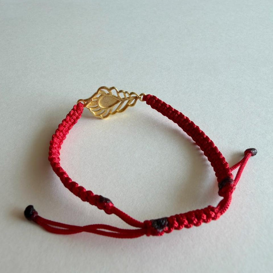 PRE - ORDER - Kanha Morpankh Bracelet - Blessed 22k Gold-plated
