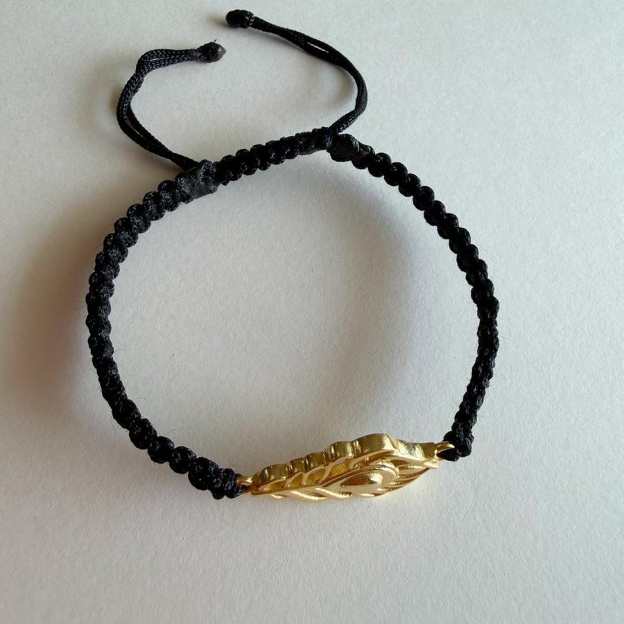 PRE - ORDER - Kanha Morpankh Bracelet - Blessed 22k Gold-plated