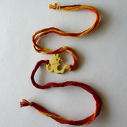 RAKHI- 22k Shubh Om Ganesh Gold-plated