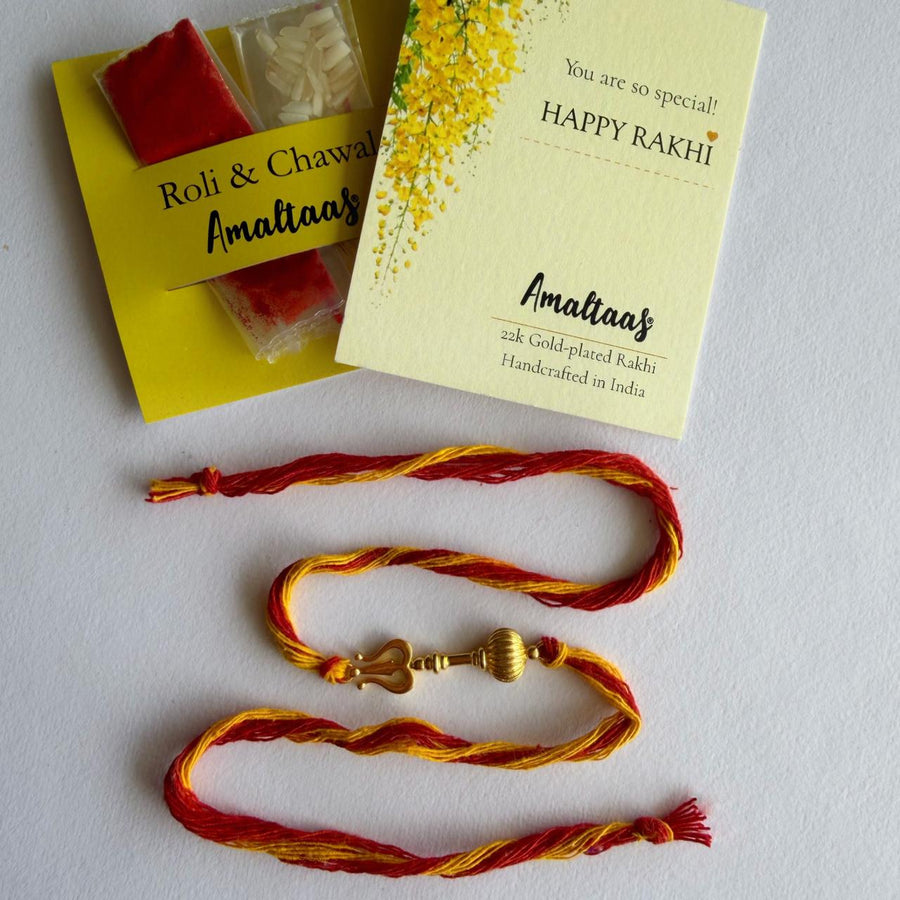 RAKHI – 22K Shivastra Gold-plated