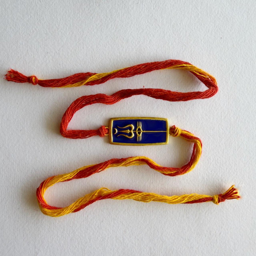 RAKHI – 22K Neelkanth Trishul Gold-plated