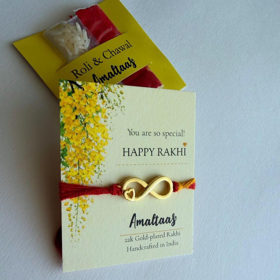RAKHI -  22K  Infinite Love Gold-plated