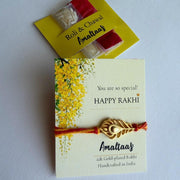 RAKHI – 22K Kanha Morpankh Gold-plated