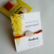 SILVER RAKHI  - Evil Eye Heartline - 92.5 Silver
