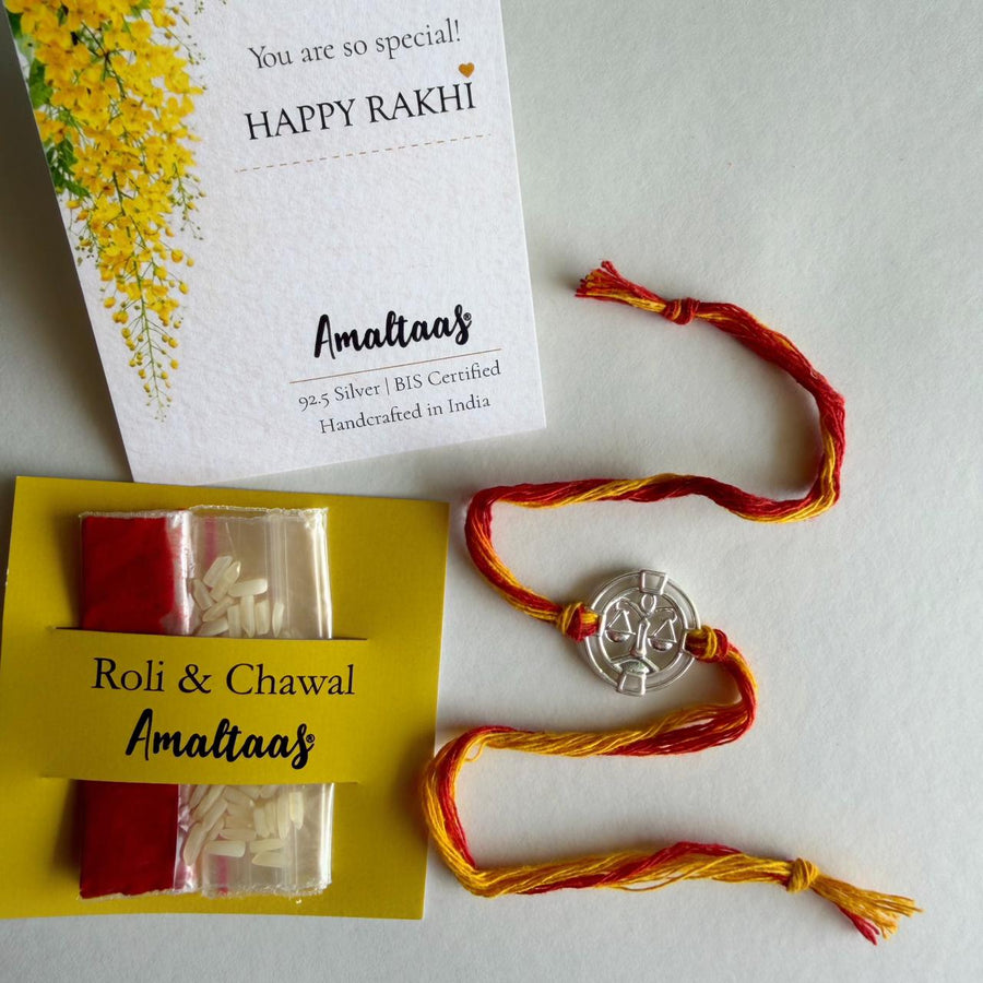 Tula/Libra Rakhi 92.5 Silver