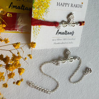 SILVER COMBO RAKHI  -  Forever Thakurji Love - 92.5 Silver