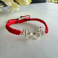 Shiv Om Damru 92.5 Silver Bracelet