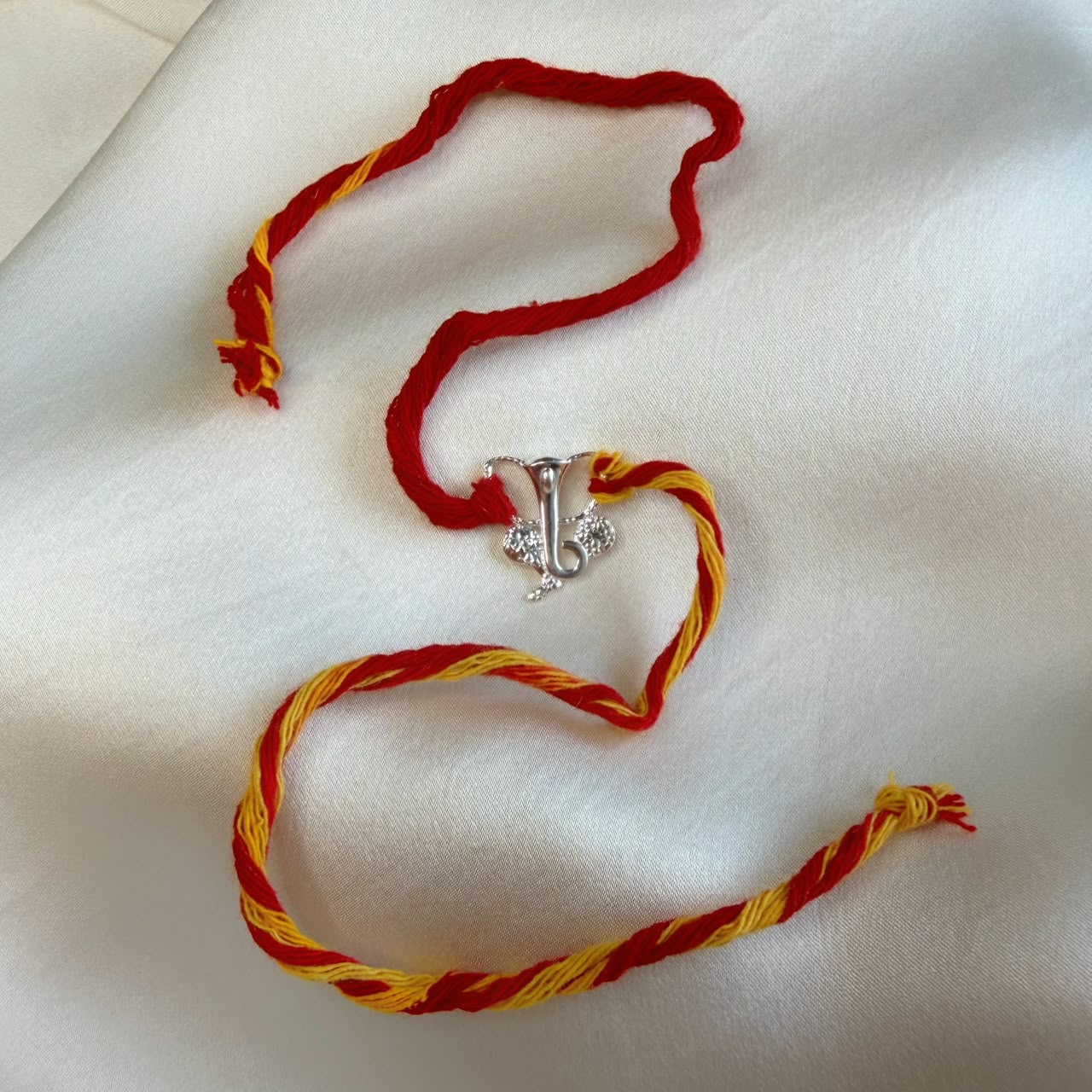 SILVER RAKHI - Ganpati Bappa 92.5 Silver