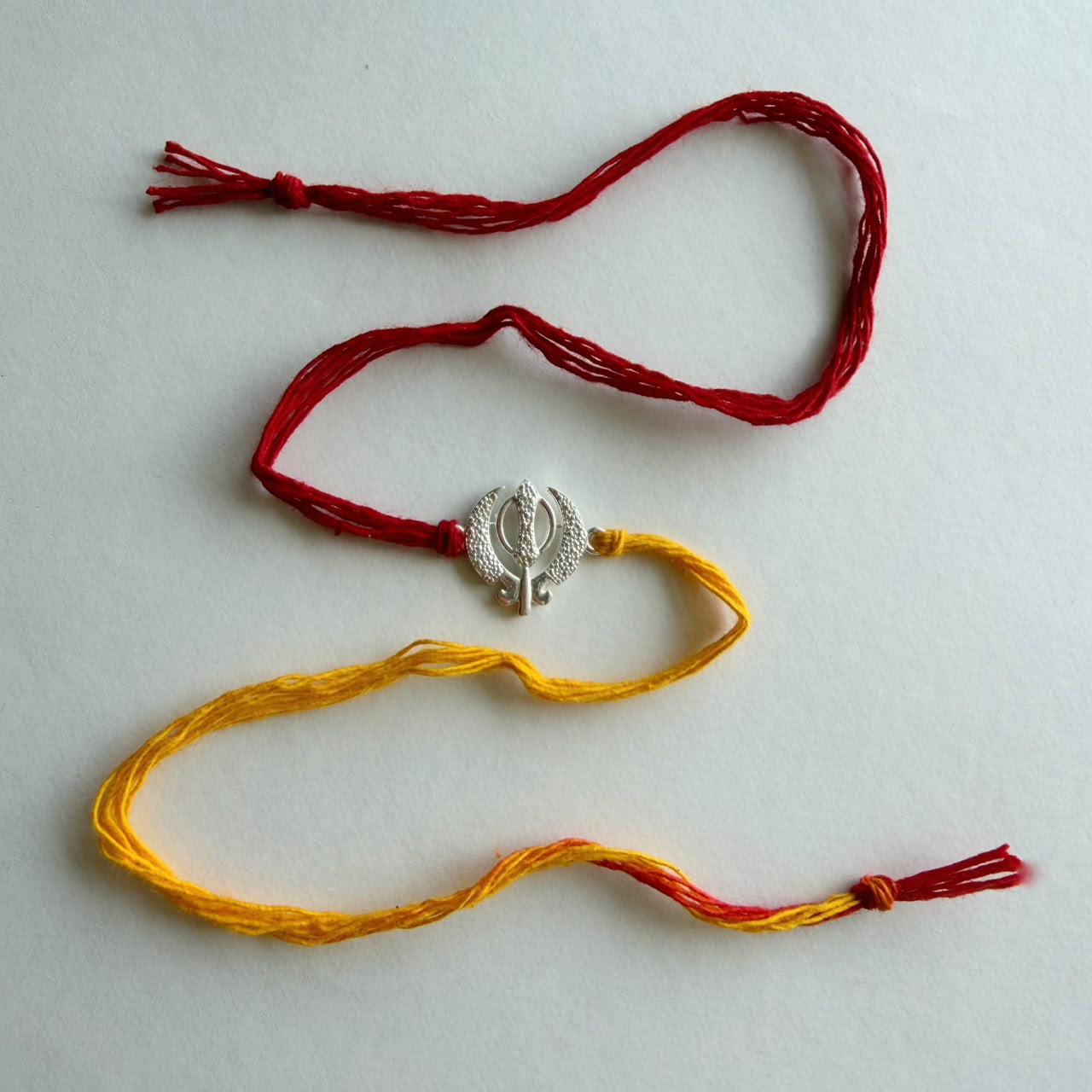 SILVER RAKHI - Khanda Sahib  - 92.5 Silver