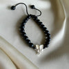 Ganpati Nazar Protection 92.5 Silver Black Onyx Bracelet
