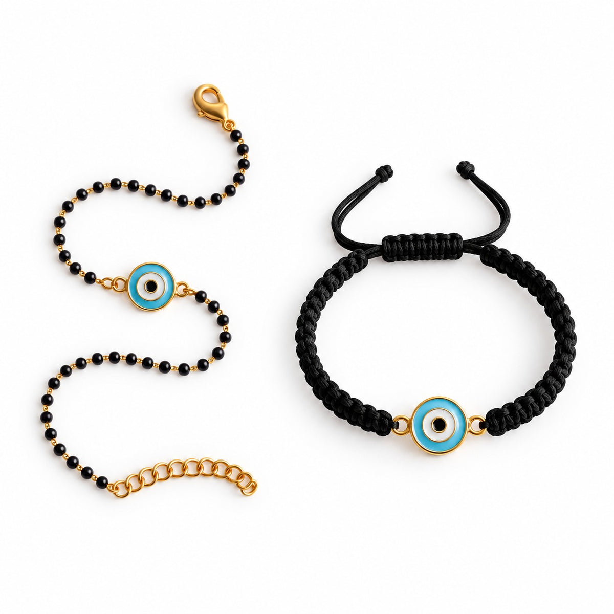 Couple Nazar Guardian 22k Gold-plated Bracelet