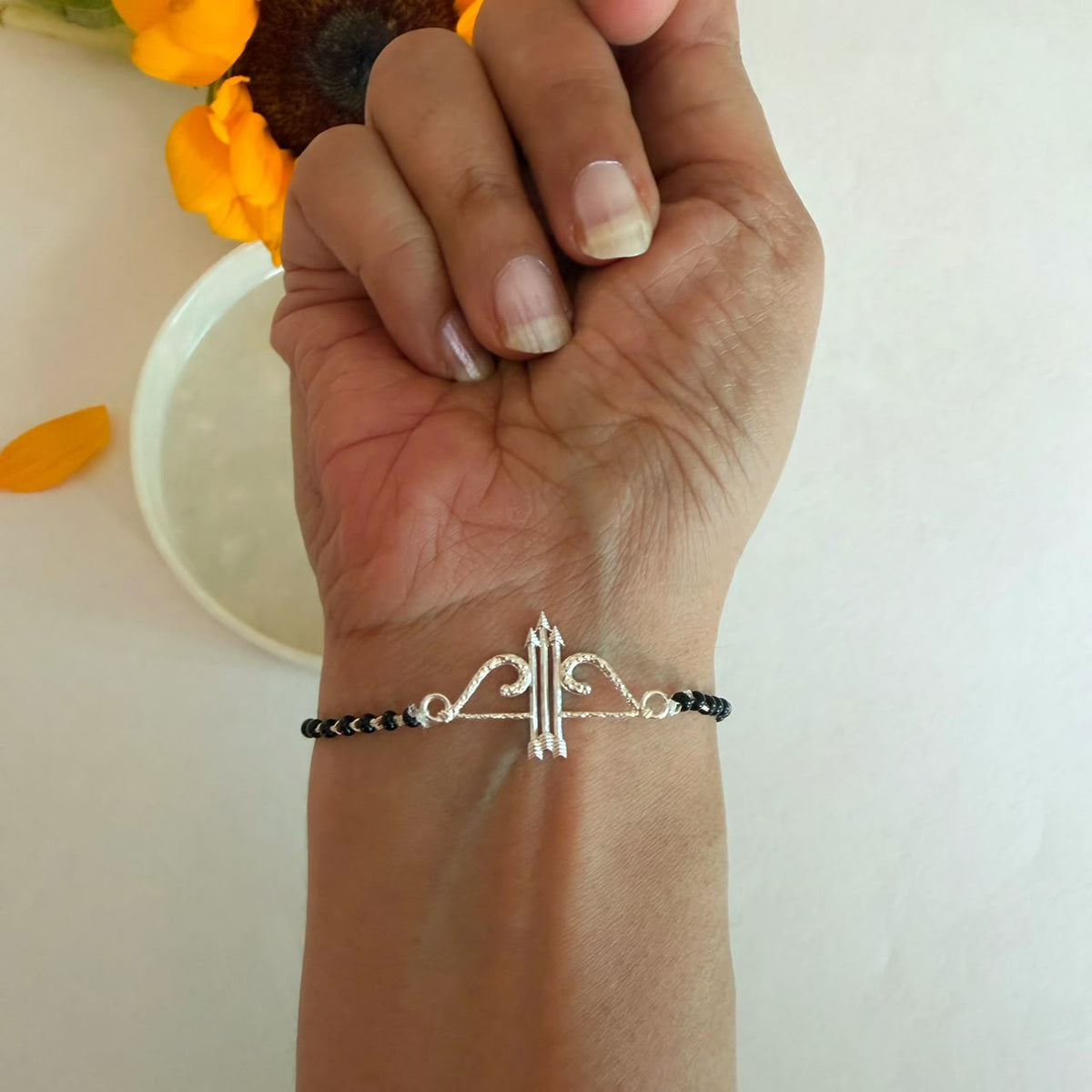 Shubh Shyam Ji - 92.5 Silver Nazariya Bracelet
