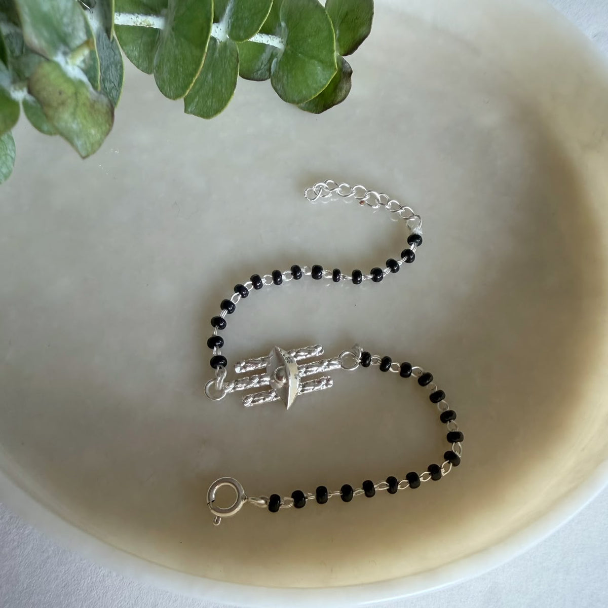 Shubh Third Eye - 92.5 Silver Nazariya Bracelet