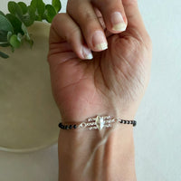Shubh Third Eye - 92.5 Silver Nazariya Bracelet