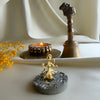 Maa Lakshmi Blessings in 22k Gold-plated Brass with Pyrite