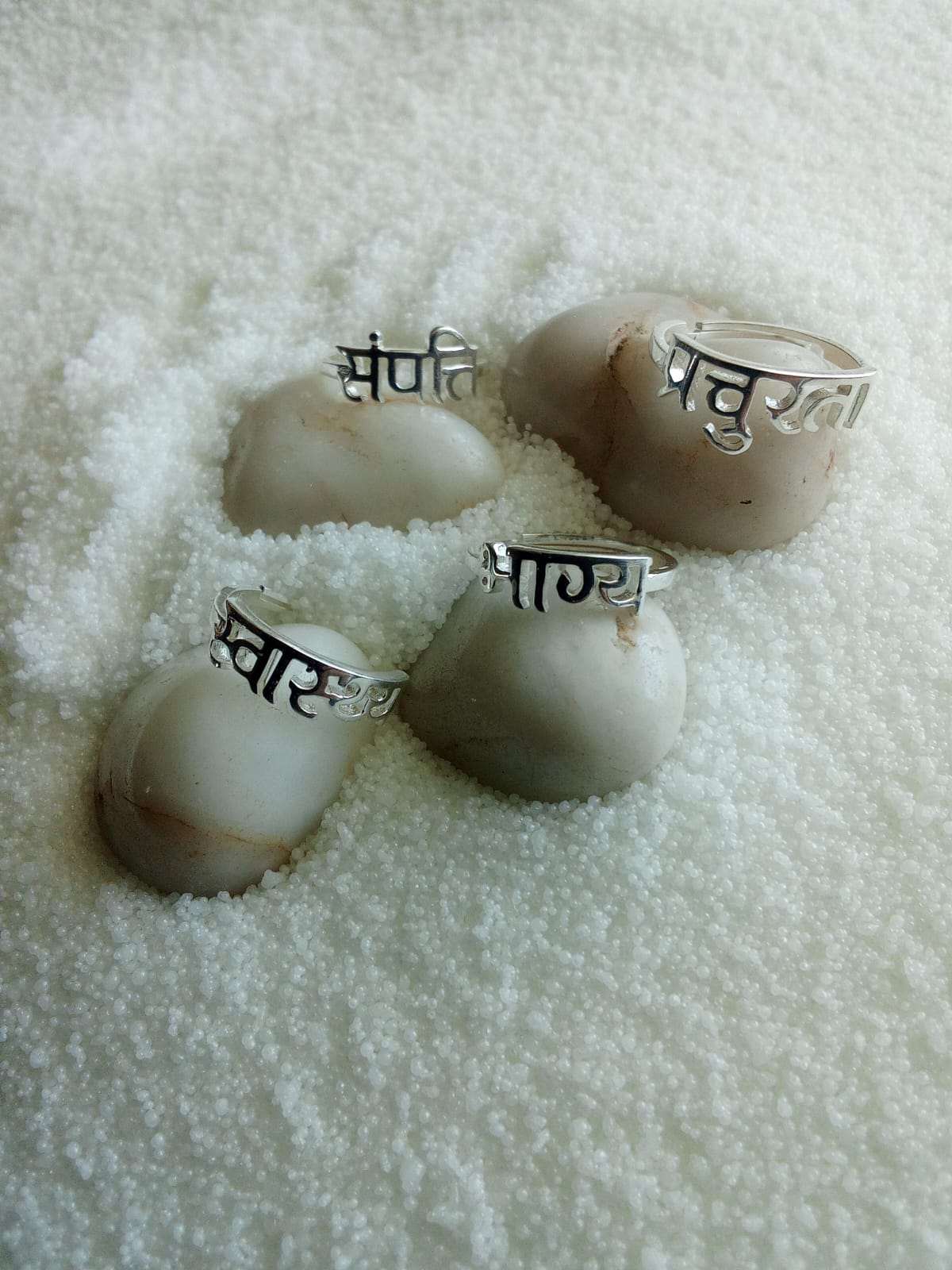 All Four Shakti Rings - 92.5 Silver