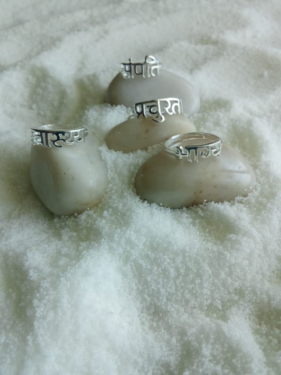 All Four Shakti Rings - 92.5 Silver