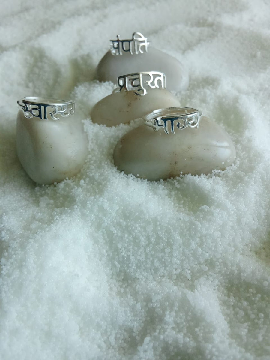 All Four Shakti Rings - 92.5 Silver