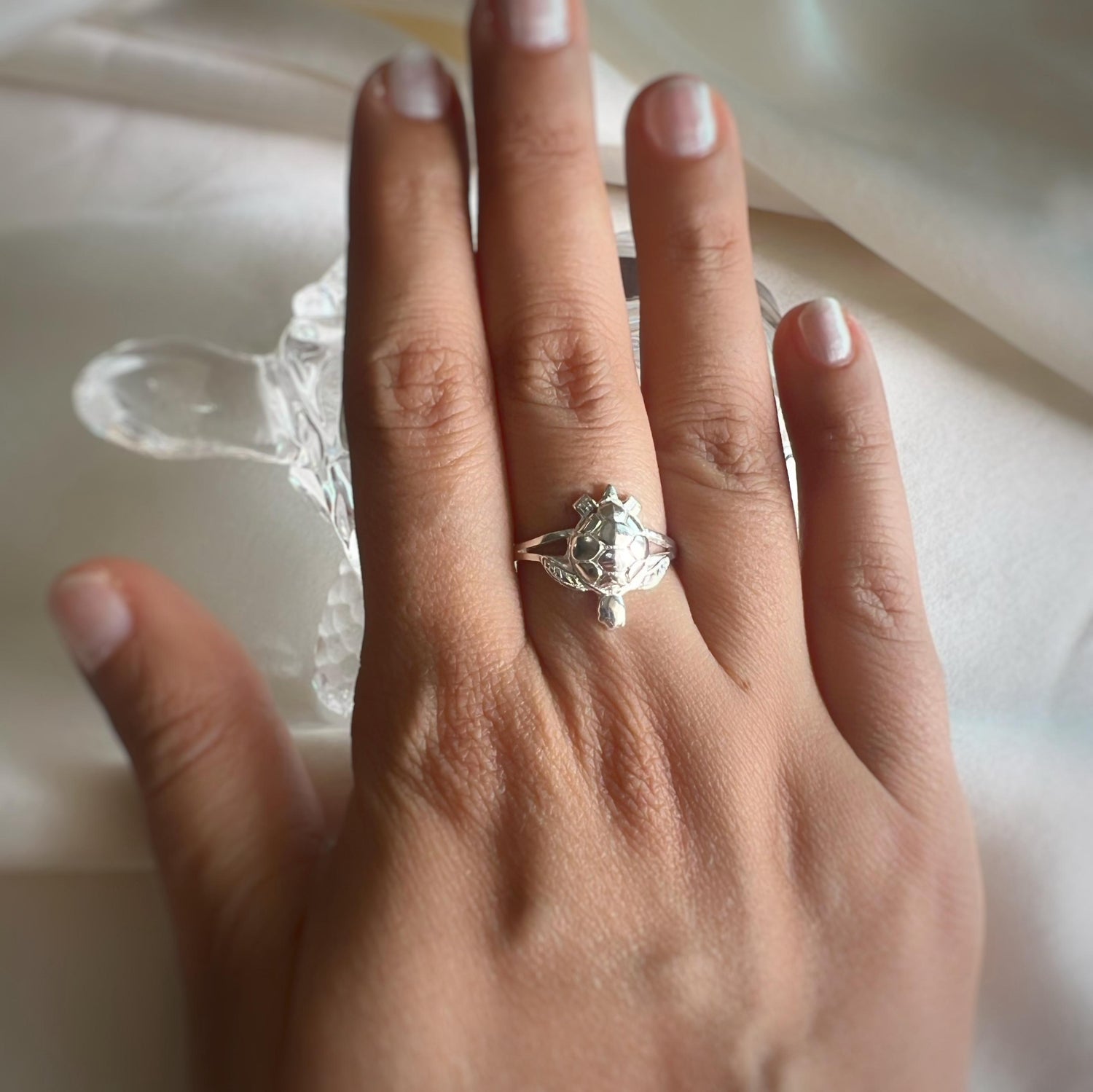 WOMEN RING - Tortoise Ring 92.5 Silver