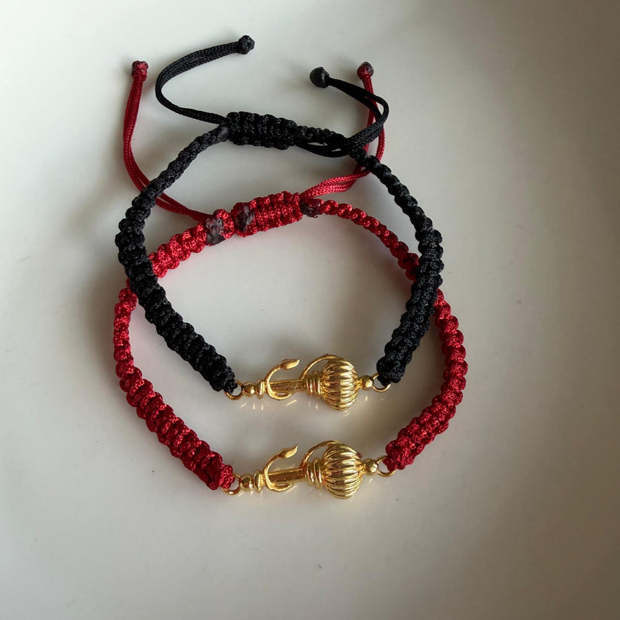 Vayuputra Gada Bracelet - Blessed 22k Gold-plated