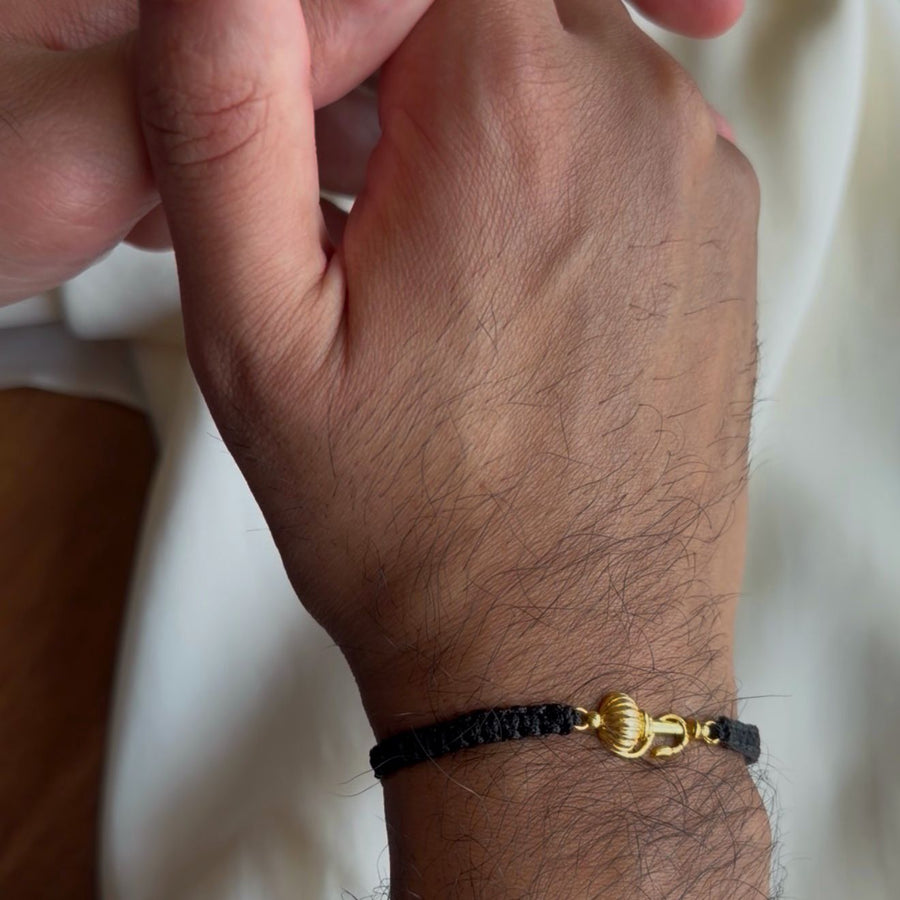 Vayuputra Gada Bracelet - Blessed 22k Gold-plated