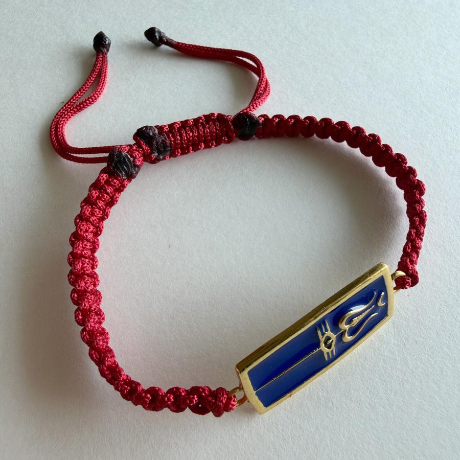 PRE- ORDER Neelkanth Trishul Bracelet - Blessed 22k Gold-plated
