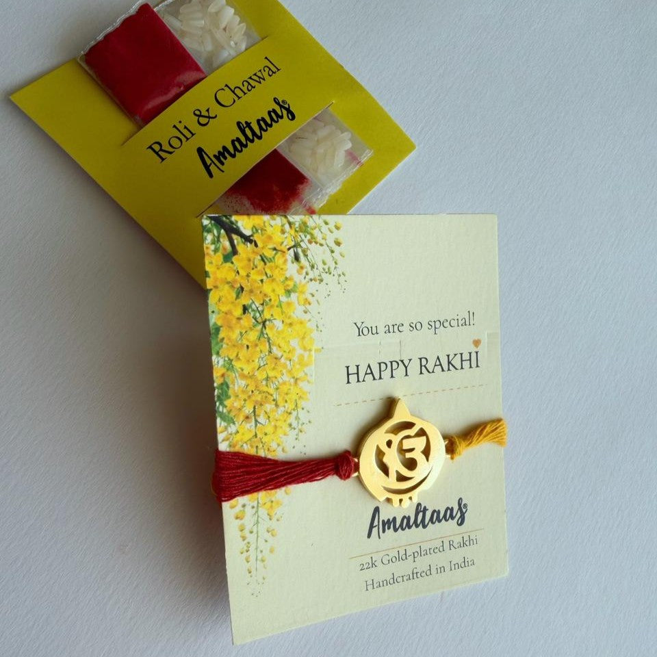 RAKHI -  22K Ek Onkar Gold-plated