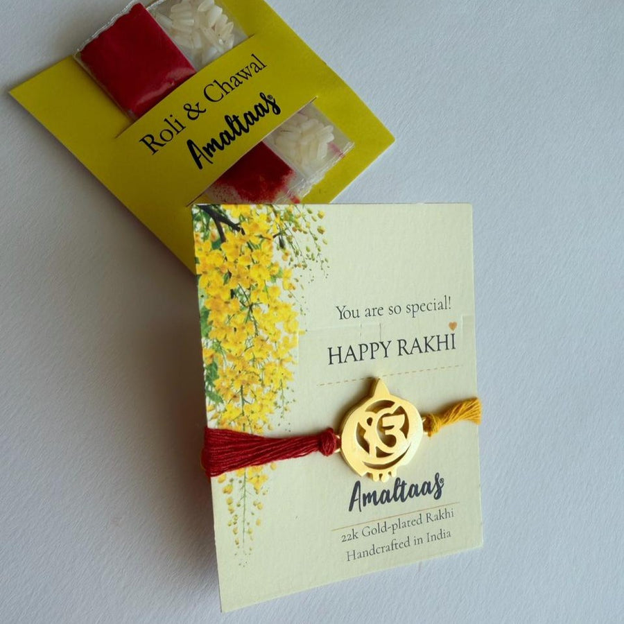 RAKHI -  22K Ek Onkar Gold-plated