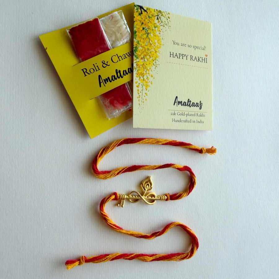 RAKHI – 22K Thakur ji Bansuri   Gold-plated