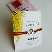 SILVER RAKHI - Subh Om Ganesha  92.5 Silver Rakhi