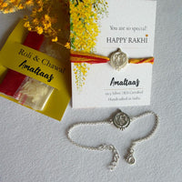 COMBO RAKHI - Ek Onkar 92.5 Silver Rakhi for Bhai & Bhabhi