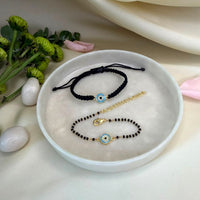 Couple Nazar Guardian 22k Gold-plated Bracelet