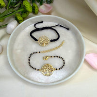 Couple Tree of Life 22k Gold-plated Bracelet