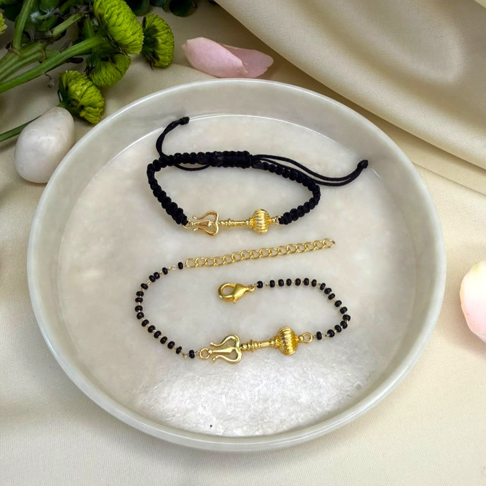 Pre-order - Couple Shivastra 22k Gold-plated Bracelet