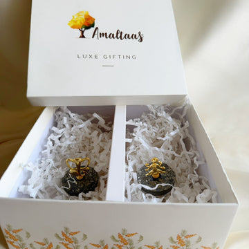 Maa Lakshmi Ganesh Ji pair in the Amaltaas Luxe Gifting Box