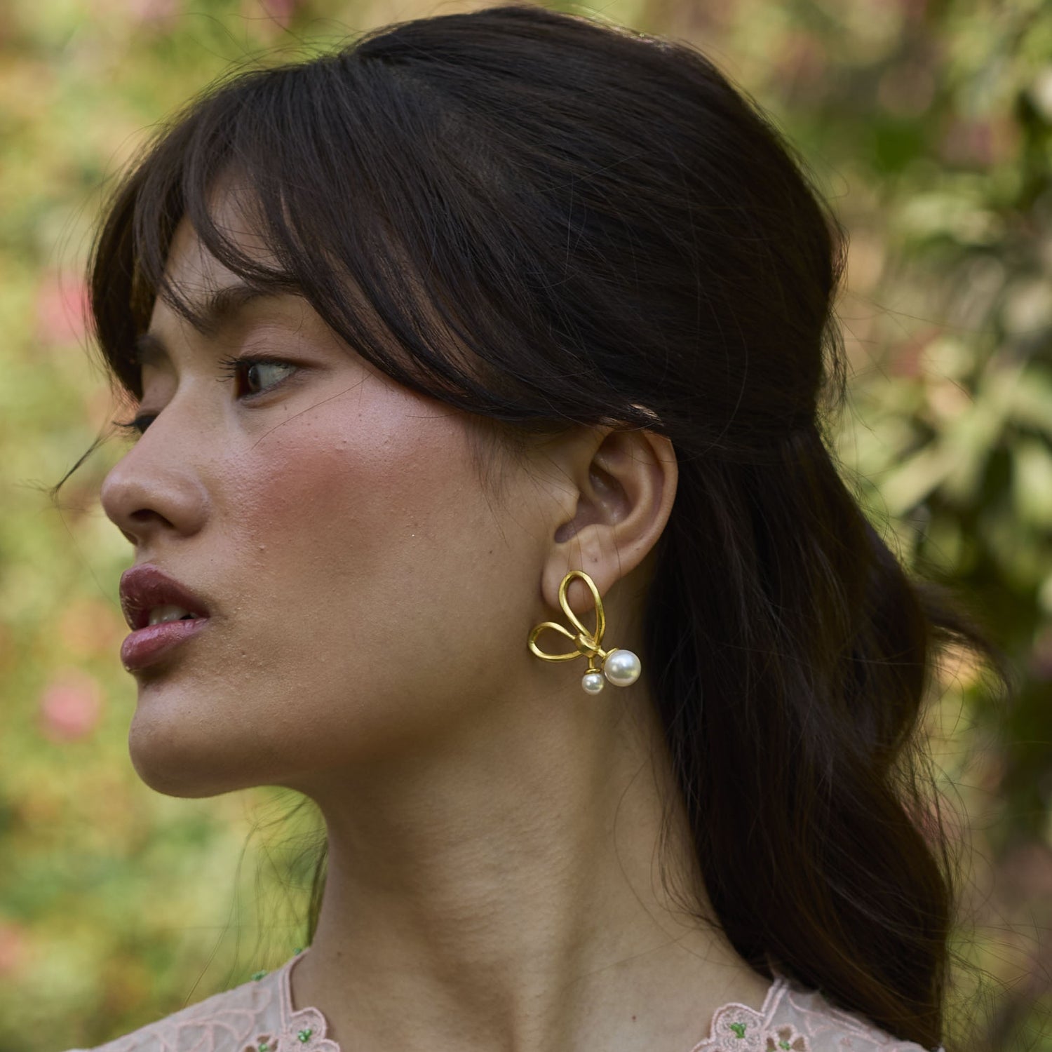 Pearl Butterfly Kisses Earring