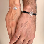 COUPLE - Om 92.5 Silver Bracelets